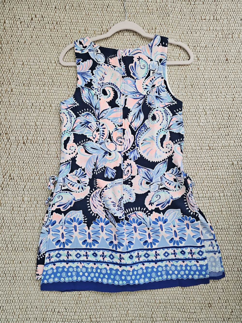 Lilly Pulitzer Navy Romper Dress with Pink and Pastel Accents